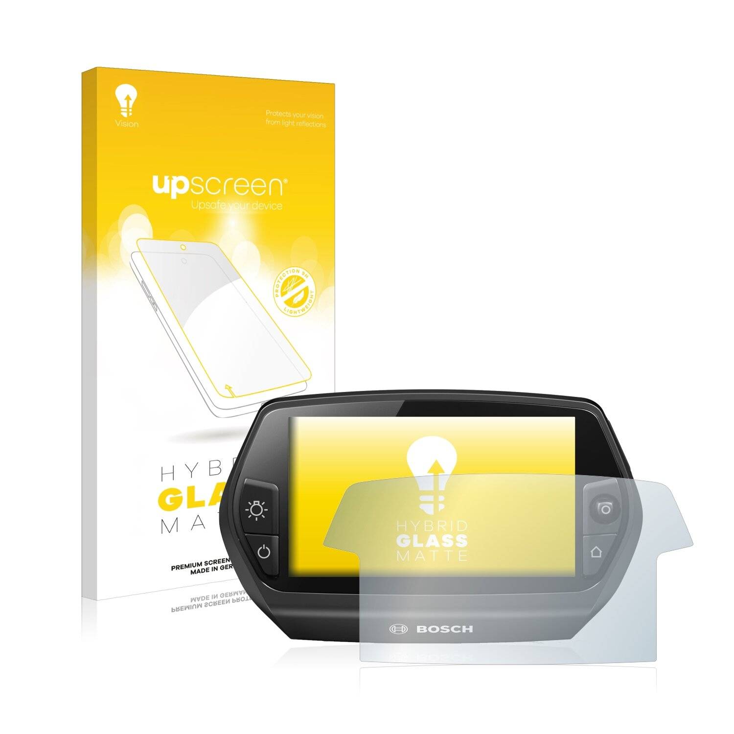 upscreen Flexible Schutz Glas Folie für Bosch Nyon 2014 Schutzglas 9H Hybridglas Matt Entspiegelt