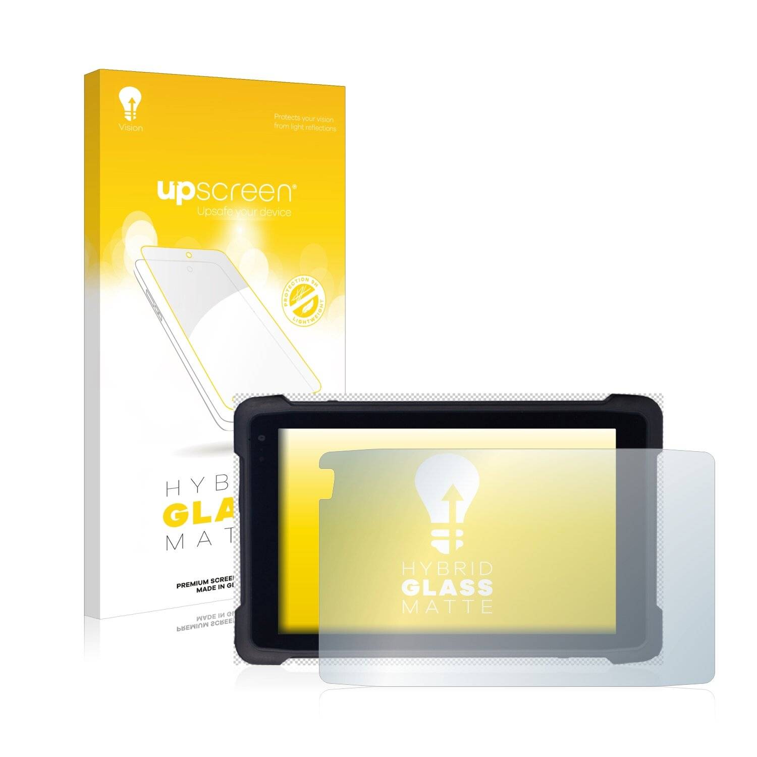upscreen Hybrid Glass Matte Premium Schutzglas Folie für BCX ELITE RANGE LCA8 TOUGH