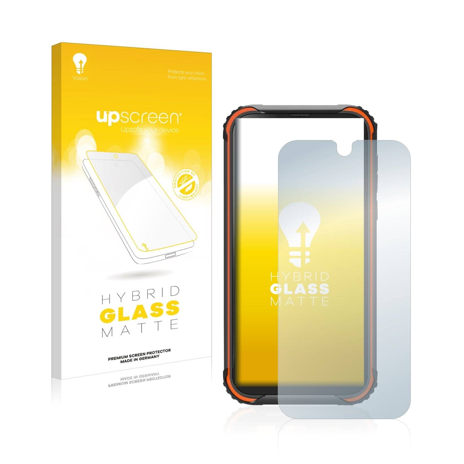 upscreen Flexible Panzerglasfolie für Blackview BV5900 Schutzglas 9H Hybridglas Matt Entspiegelt