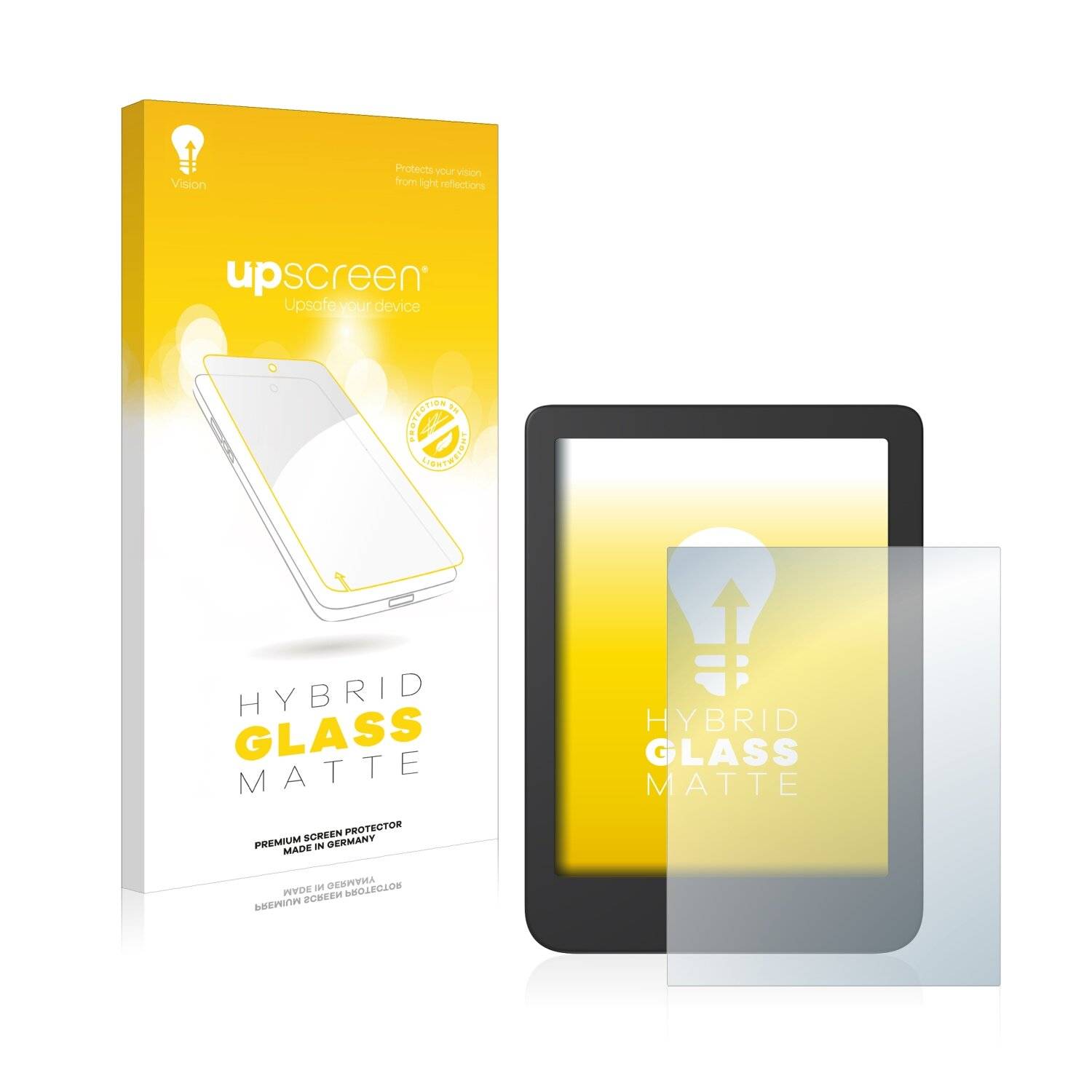 upscreen Flexible Schutz Glas Folie für Tolino Shine 4 / 5 / 5 Color 2024 Schutzglas 9H Hybridglas Matt Entspiegelt