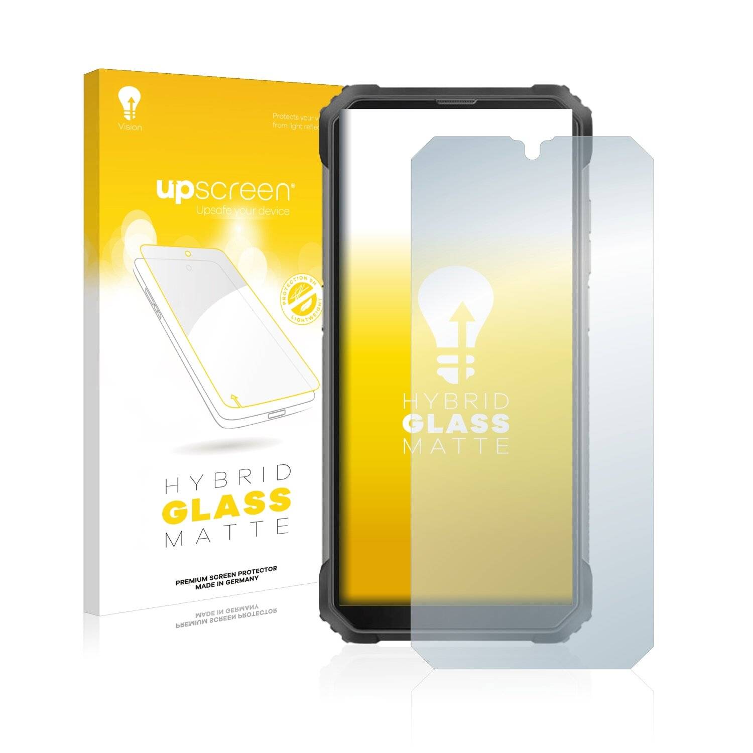 upscreen Flexible Schutz Glas Folie für Blackview BV8800 Schutzglas 9H Hybridglas Matt Entspiegelt
