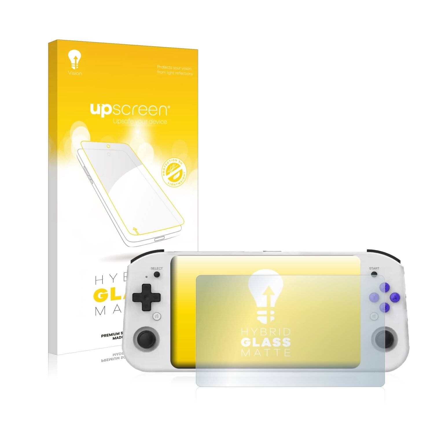 upscreen Hybrid Glass Matte Premium Schutzglas Folie für Anbernic