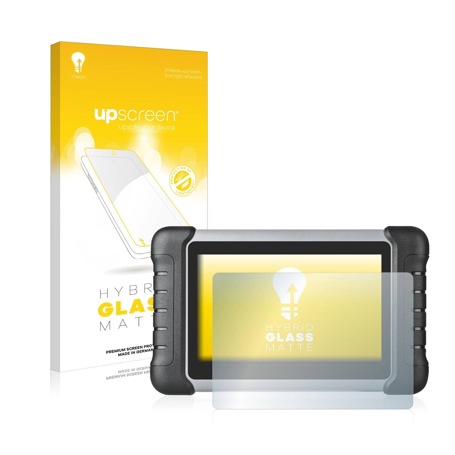 upscreen Hybrid Glass Matte Premium Schutzglas Folie für Autel MaxiCOM
