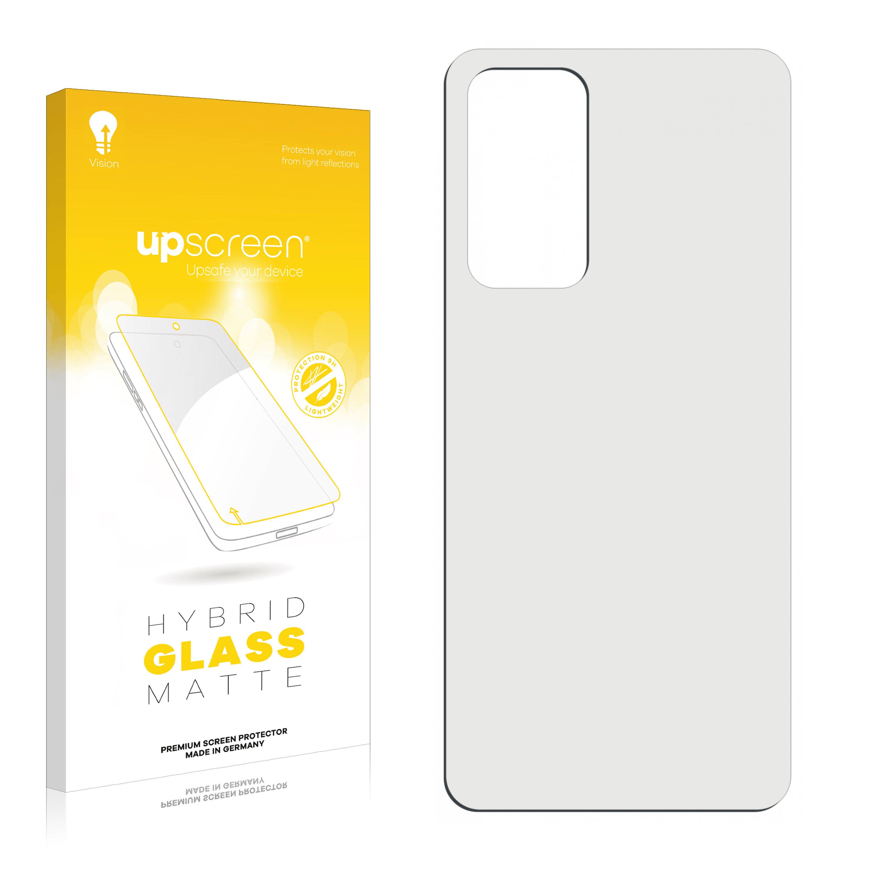 upscreen Flexible Schutz Glas Folie für Xiaomi 12 Lite (Rückseite) Schutzglas 9H Hybridglas Matt Entspiegelt