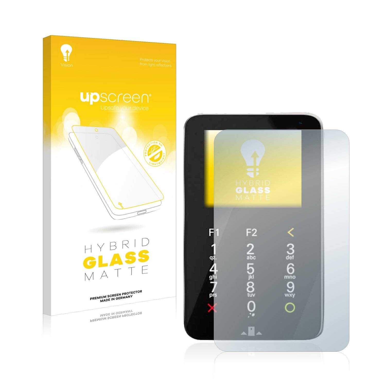 upscreen Hybrid Glass Matte Premium Schutzglas Folie für myPOS