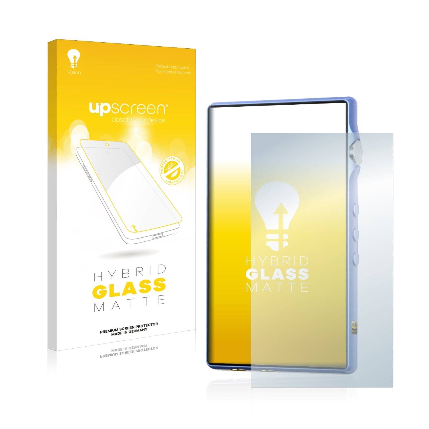 upscreen Hybrid Glass Matte Premium Schutzglas Folie für iBasso