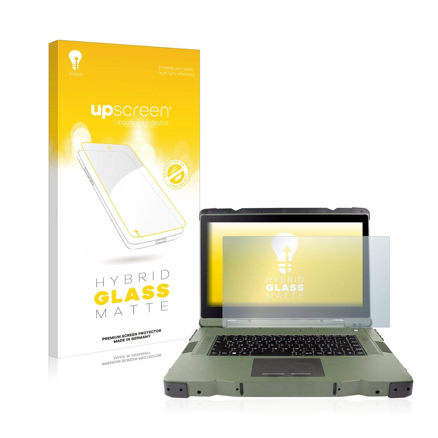 upscreen Hybrid Glass Matte Premium Schutzglas Folie für Roda Lizard