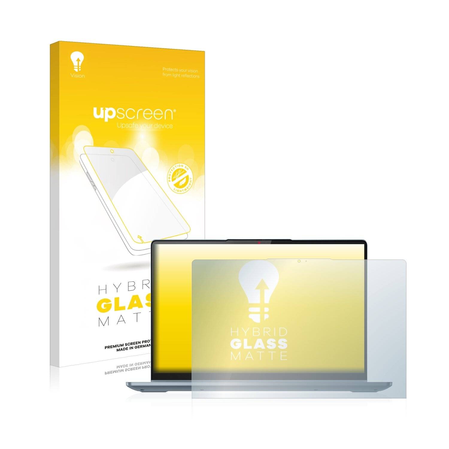 upscreen Hybrid Glass Matte Premium Schutzglas Folie für Lenovo IdeaPad Flex 5i 14 Gen 7