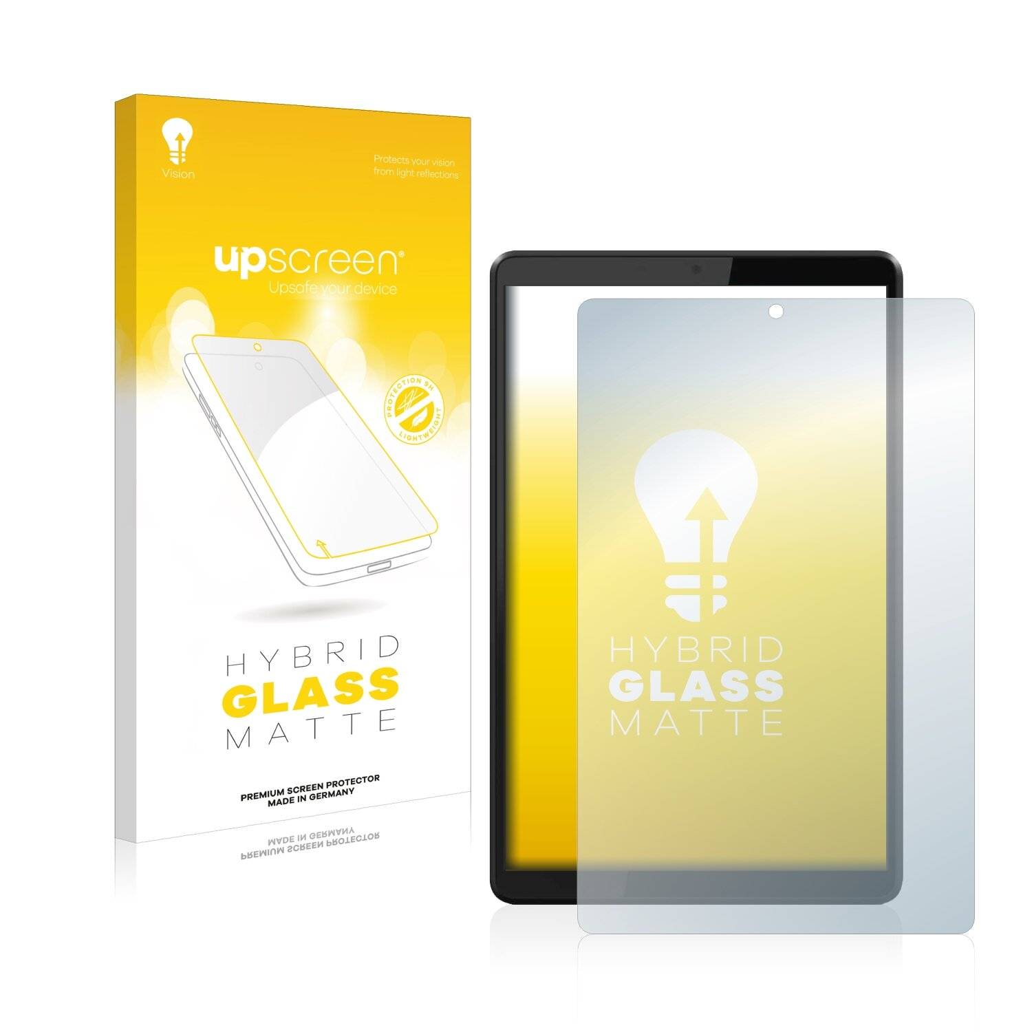 upscreen Hybrid Glass Matte Premium Schutzglas Folie für Lenovo Tab