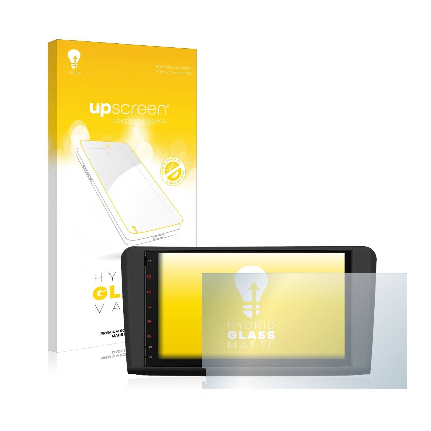 upscreen Hybrid Glass Matte Premium Schutzglas Folie für Xtrons