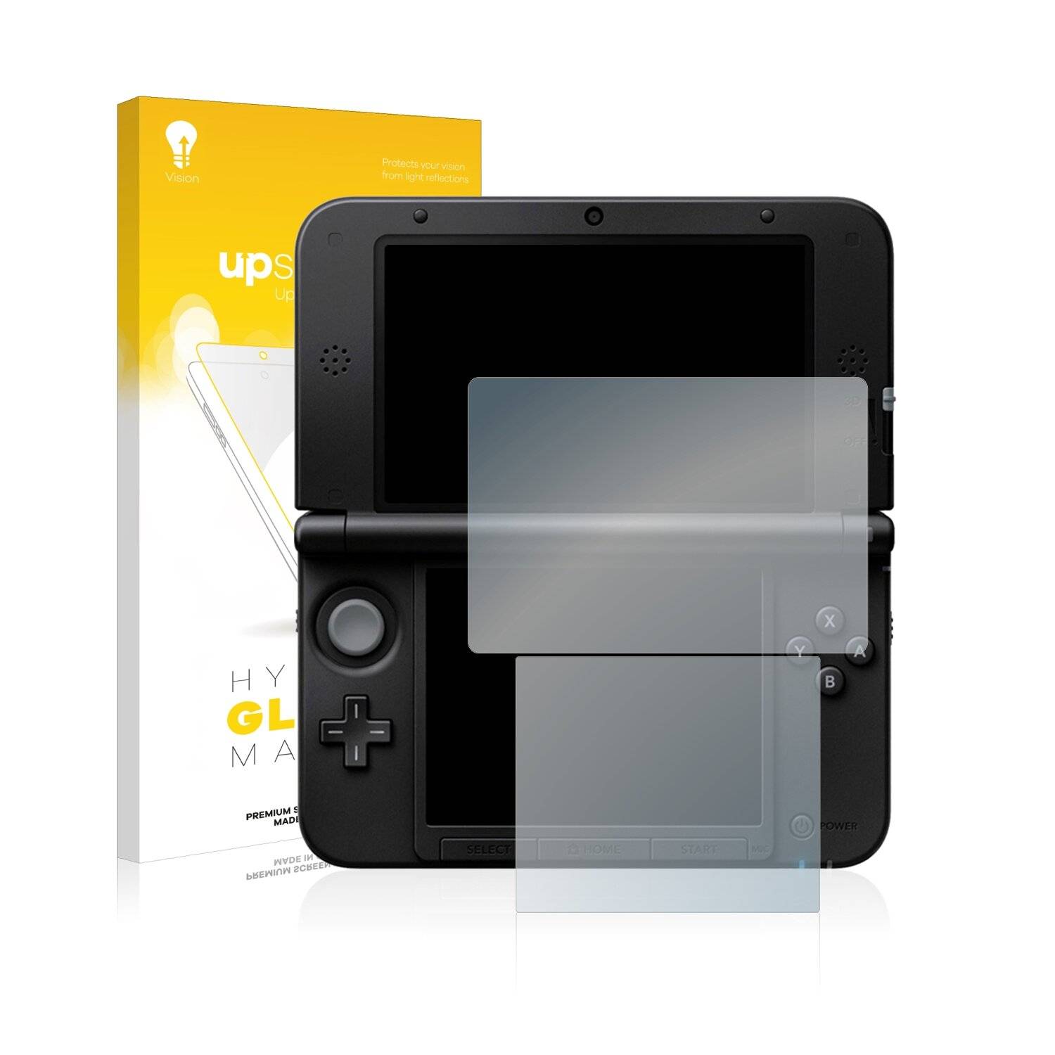 upscreen Flexible Schutz Glas Folie für Nintendo 3DS XL SPM7800 Schutzglas 9H Hybridglas Matt Entspiegelt