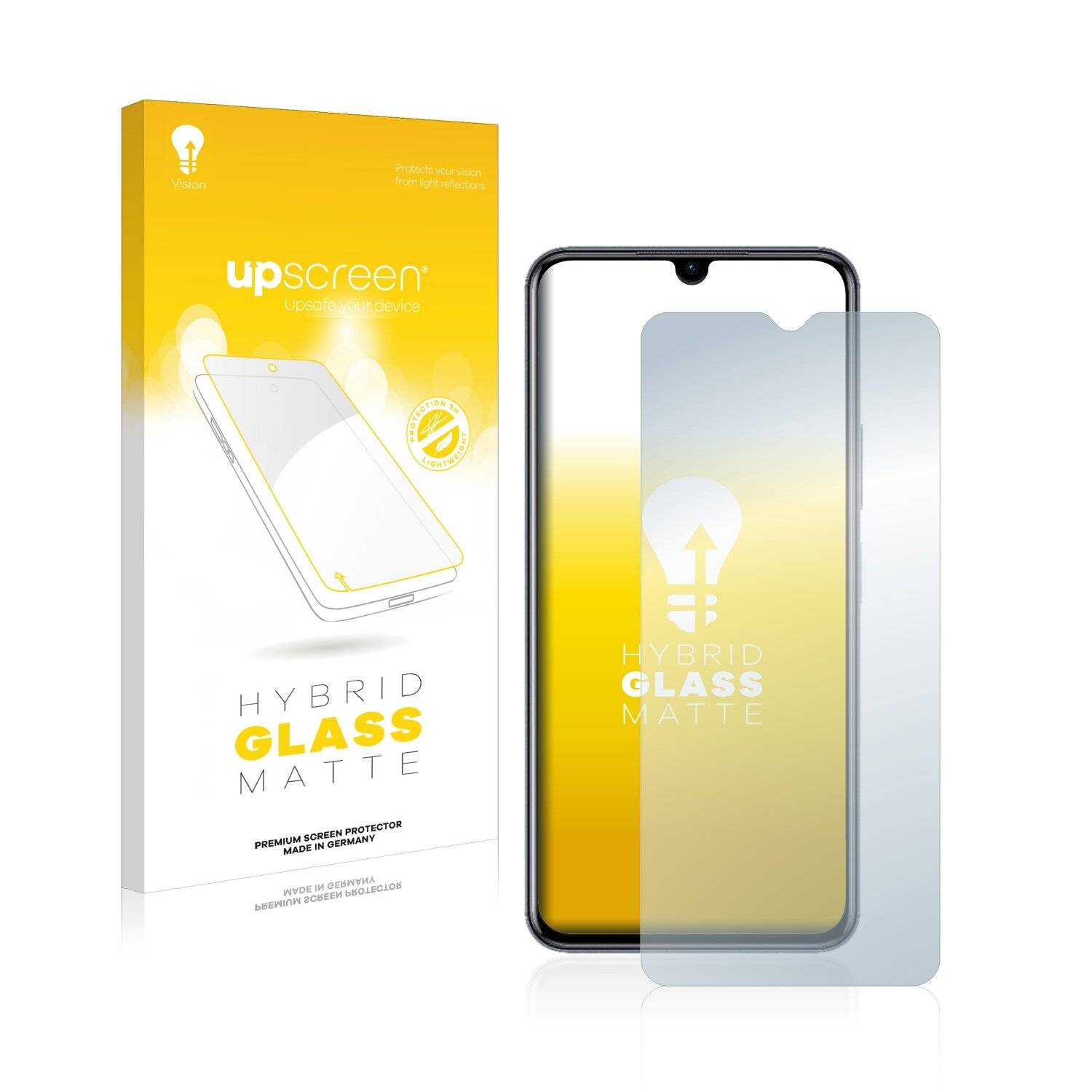 upscreen Flexible Panzerglasfolie für Vivo Y77 Schutzglas 9H Hybridglas Matt Entspiegelt