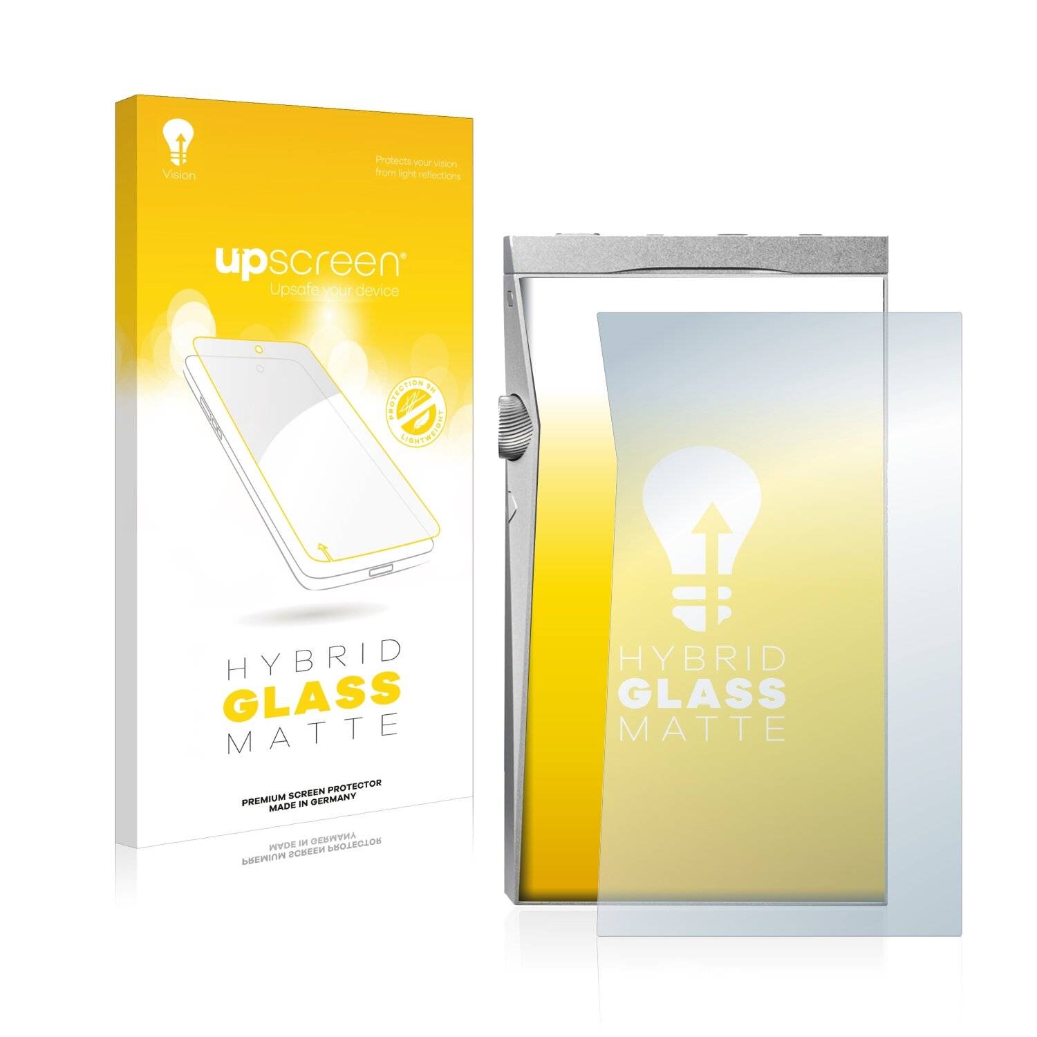 upscreen Hybrid Glass Matte Premium Schutzglas Folie für Astell & Kern SE180
