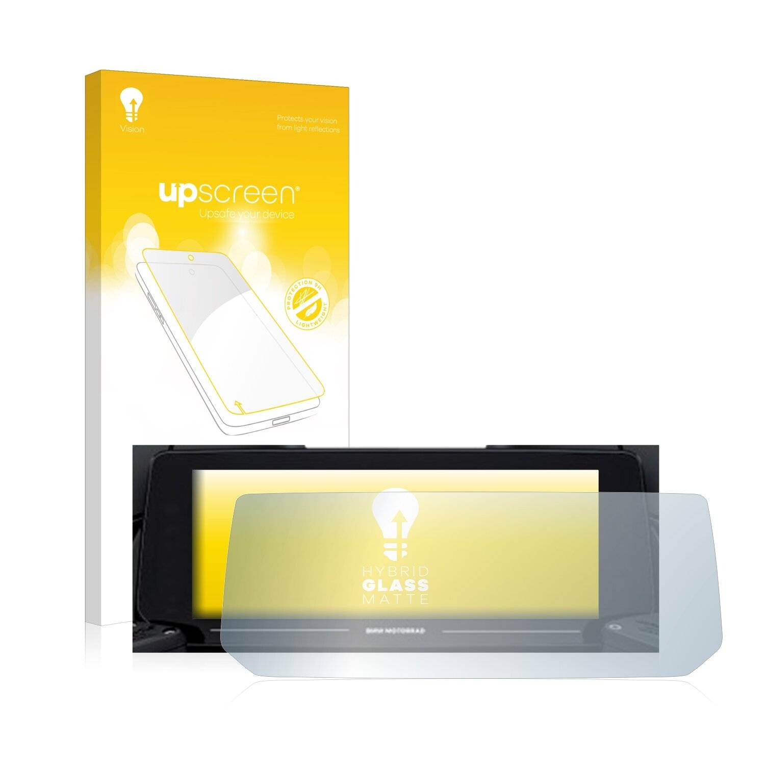 upscreen Hybrid Glass Matte Premium Schutzglas Folie für BMW R 1250 RT 2021 Connectivity TFT