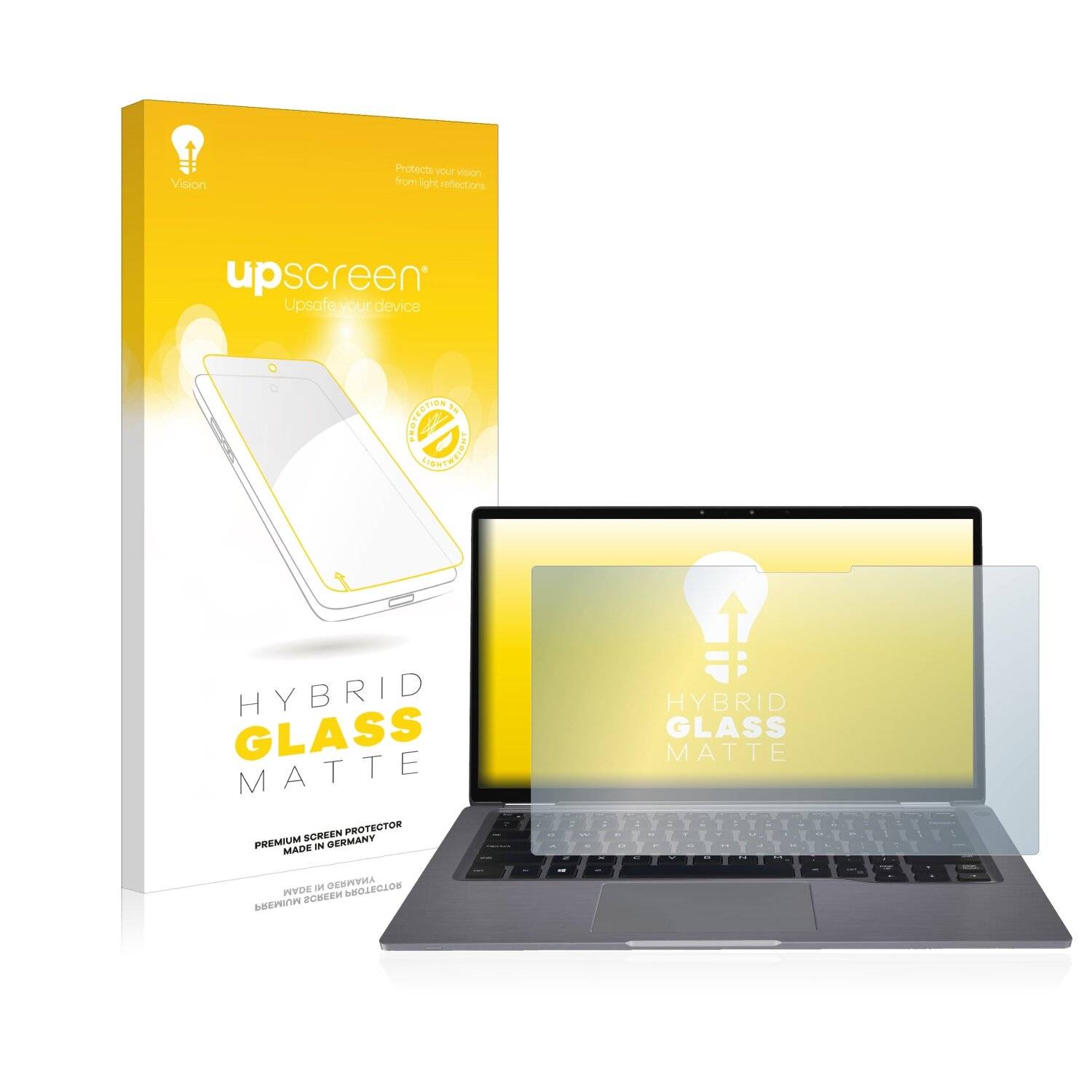 upscreen Hybrid Glass Matte Premium Schutzglas Folie für Dell Latitude
