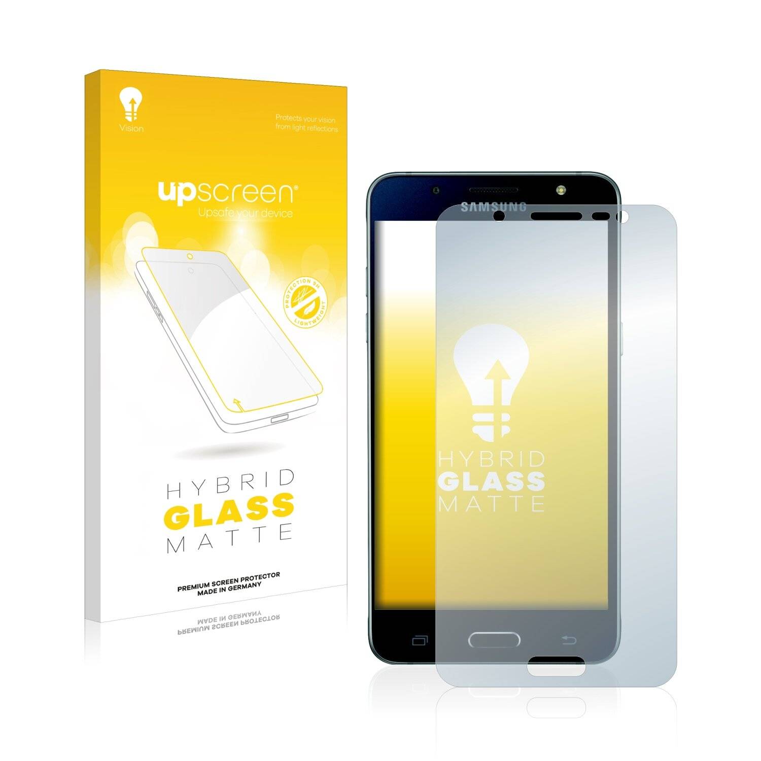 upscreen Flexible Panzerglasfolie für Samsung Galaxy J5 2016 Schutzglas 9H Hybridglas Matt Entspiegelt