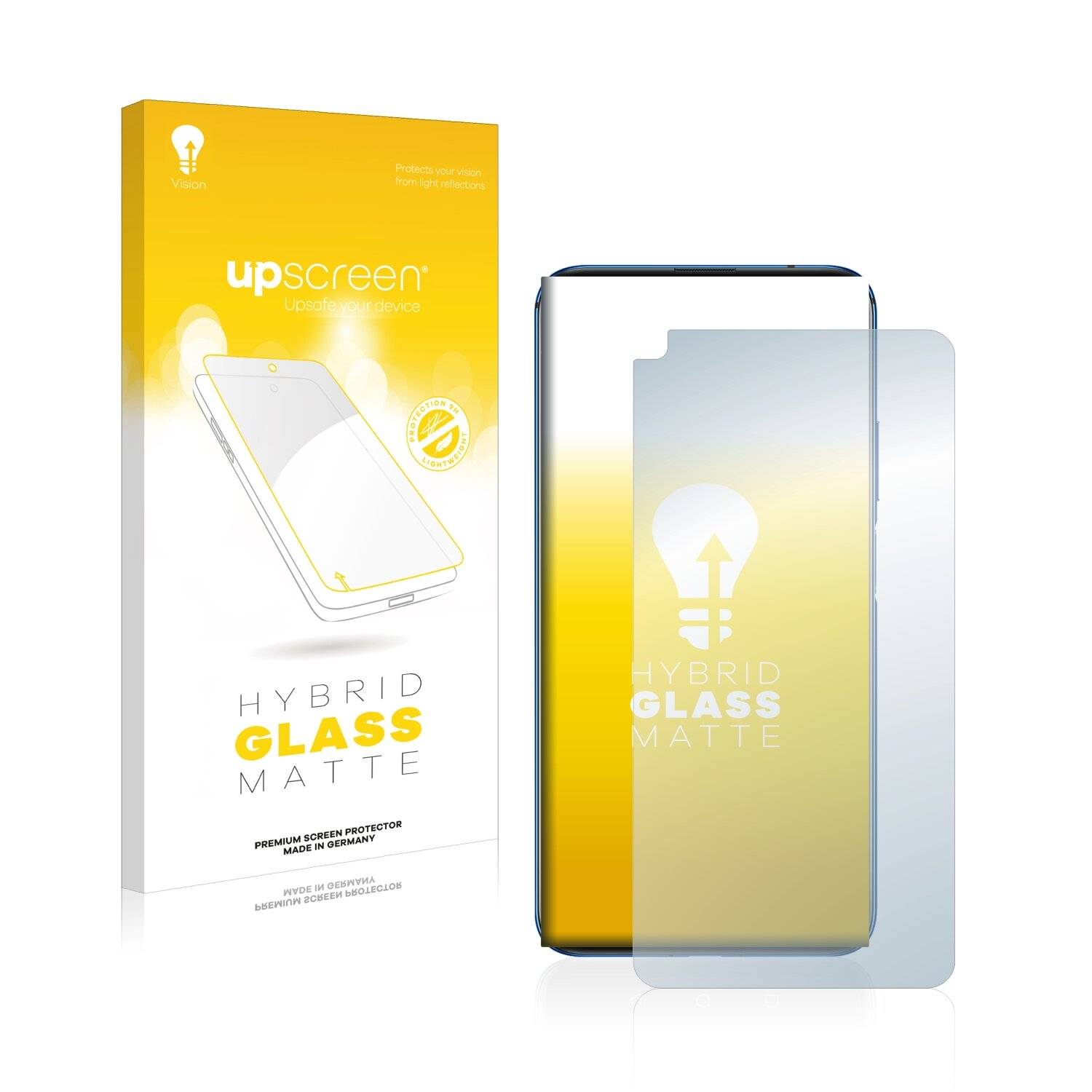 upscreen Flexible Schutz Glas Folie für Huawei Nova 5T Schutzglas 9H Hybridglas Matt Entspiegelt