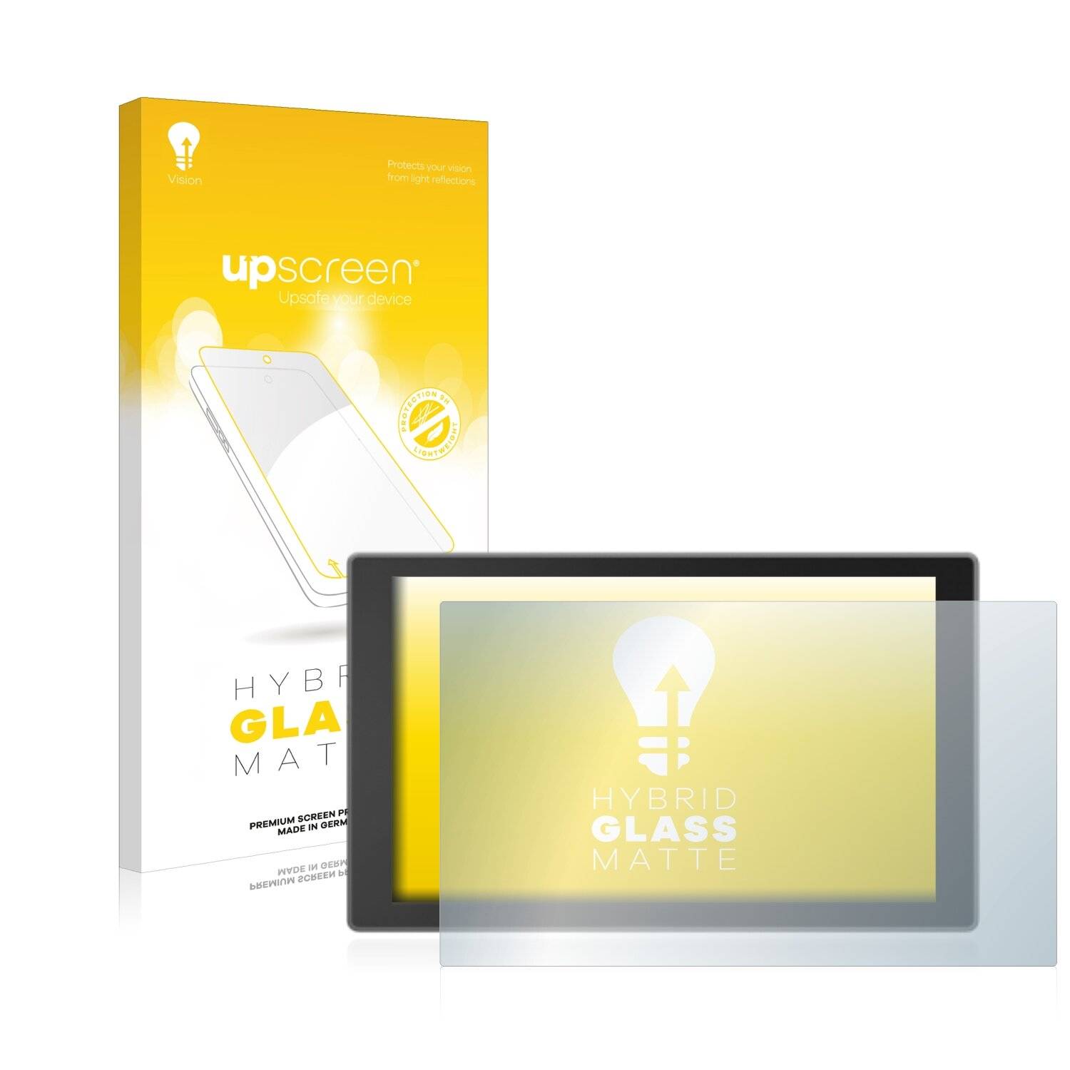 upscreen Hybrid Glass Matte Premium Schutzglas Folie für Lilliput
