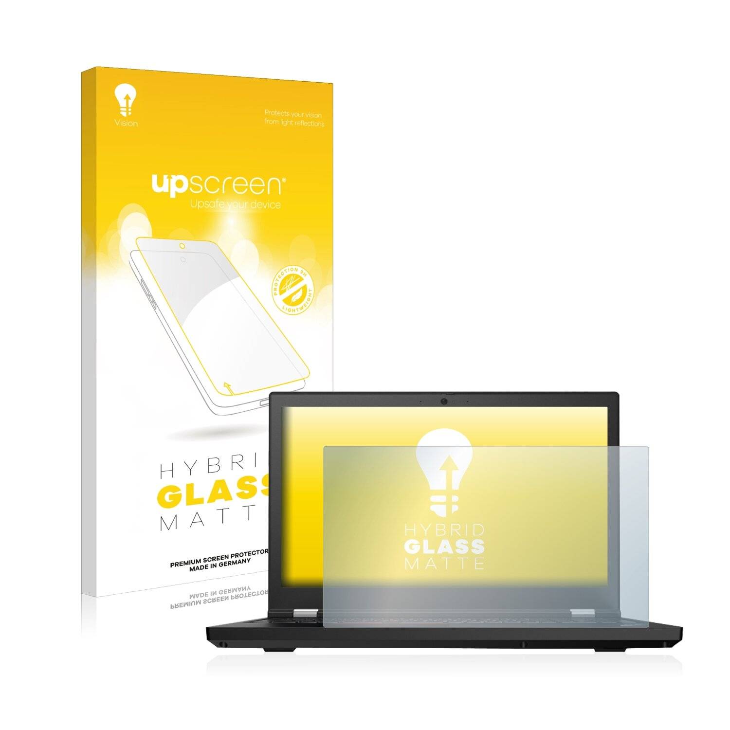 upscreen Hybrid Glass Matte Premium Schutzglas Folie für Lenovo ThinkPad
