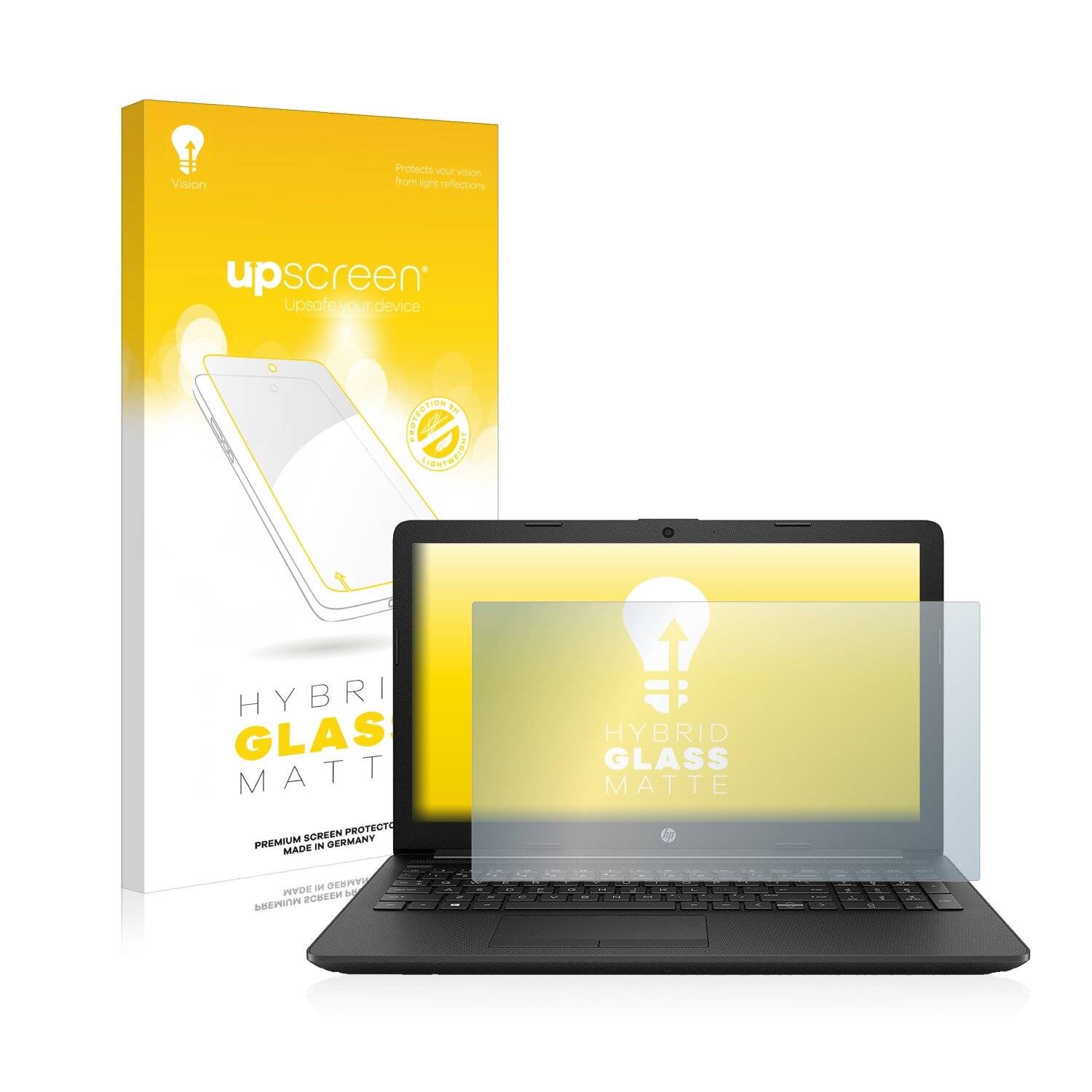 upscreen Hybrid Glass Matte Premium Schutzglas Folie für HP