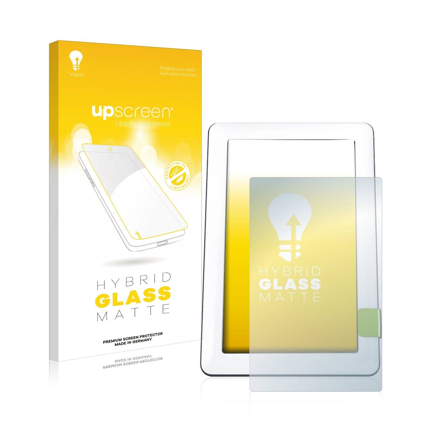 upscreen Hybrid Glass Matte Premium Schutzglas Folie für Beurer TL 30