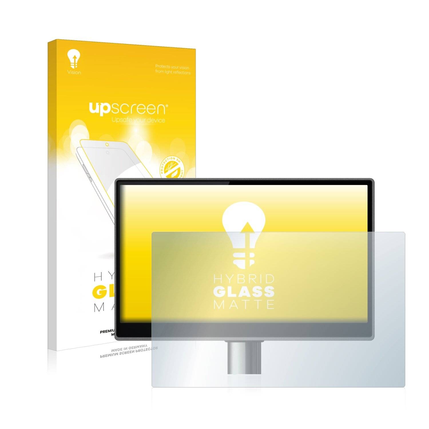 upscreen Hybrid Glass Matte Premium Schutzglas Folie für ads-tec