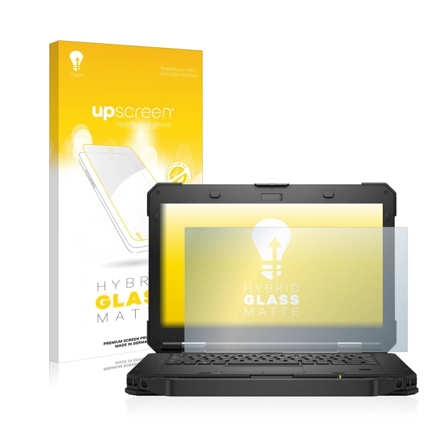 upscreen Hybrid Glass Matte Premium Schutzglas Folie für Dell Latitude 5430