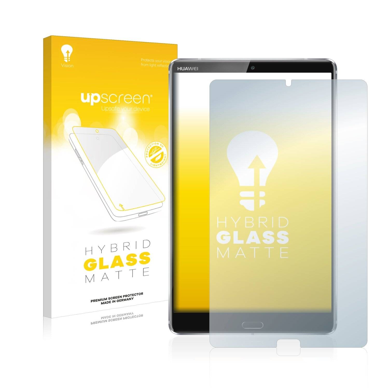 upscreen Hybrid Glass Matte Premium Schutzglas Folie für Huawei MediaPad M5