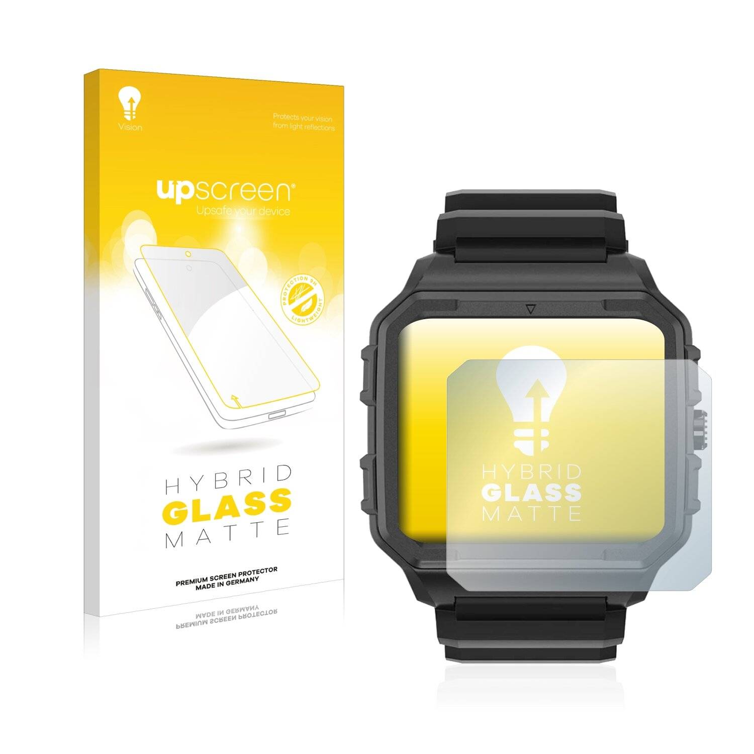 upscreen Hybrid Glass Matte Premium Schutzglas Folie für North Edge Alpha