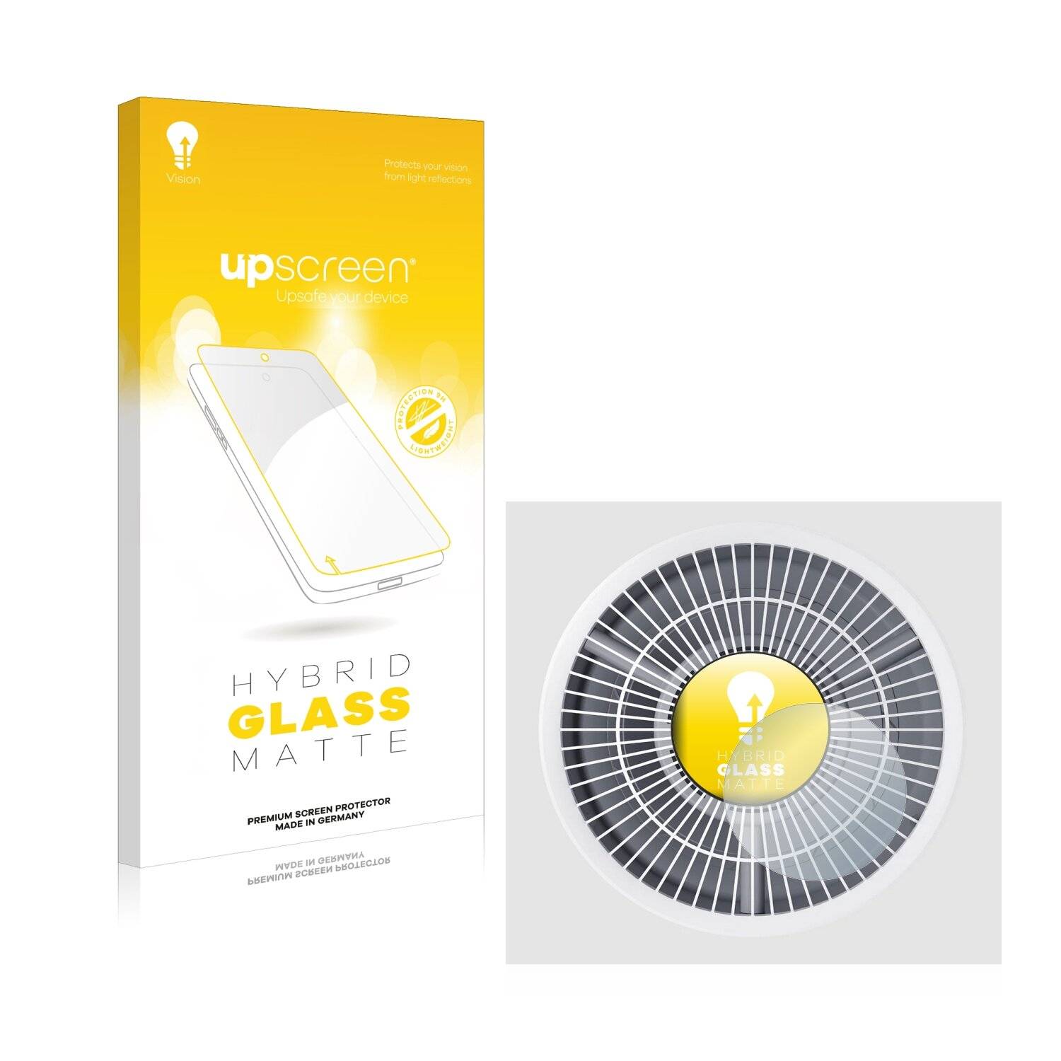 upscreen Hybrid Glass Matte Premium Schutzglas Folie für Xiaomi Smart Air Purifier 4