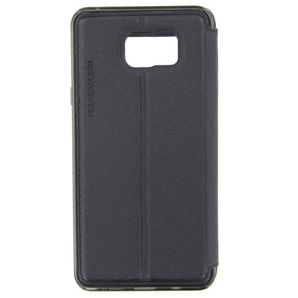 Flip Case Handyhülle für Samsung Galaxy Note 5 Schwarz Schutz Tasche
