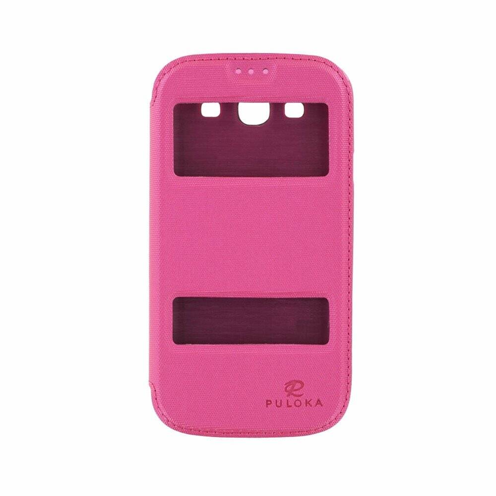 Original Flip Hülle für Samsung Galaxy S3 Pink Handy Tasche Schutz Case