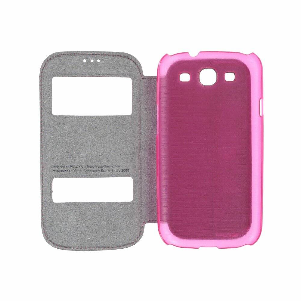 Original Flip Hülle für Samsung Galaxy S3 Pink Handy Tasche Schutz Case