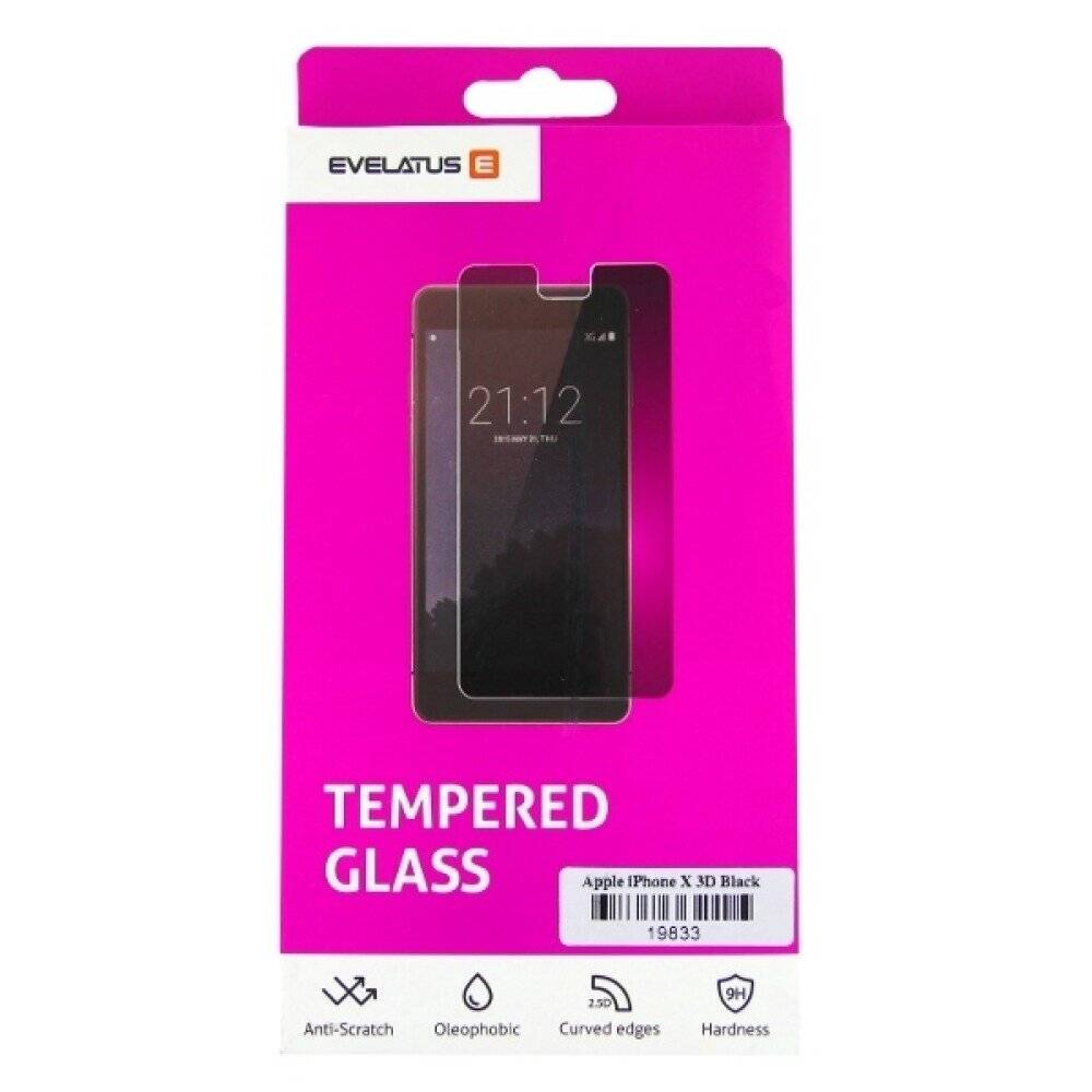Original Panzerfolie 3D für iPhone XR schwarz Displayschutzglas 24439