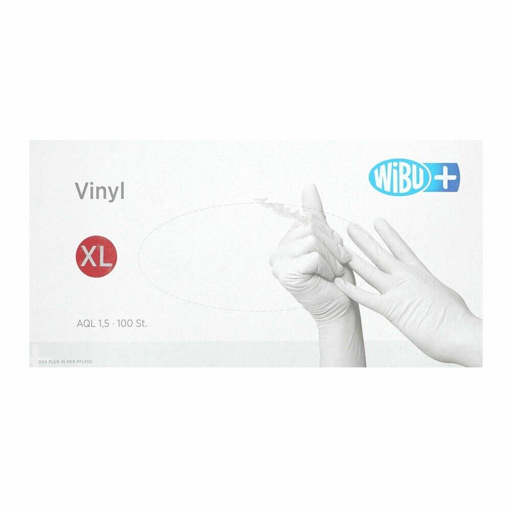 Original 100 Stück Wibu+ Lackhandschuhe, Nitrilhandschuhe Größe XL klar