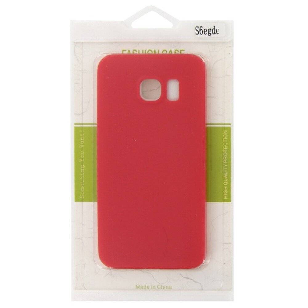Silikonhülle für Samsung S6 Edge Rot Handy Schutz Tasche Case