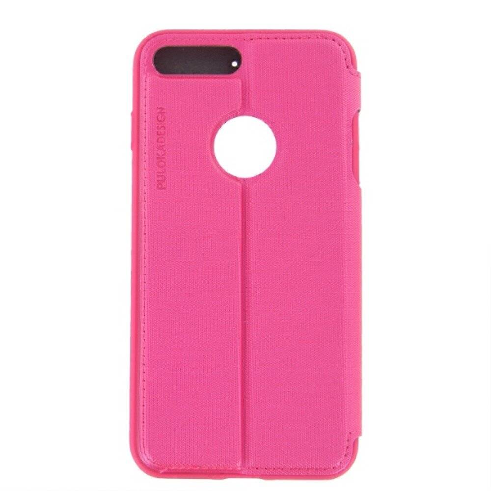 Flip Hülle für iPhone 7 Plus Pink Handy Tasche Schutz
