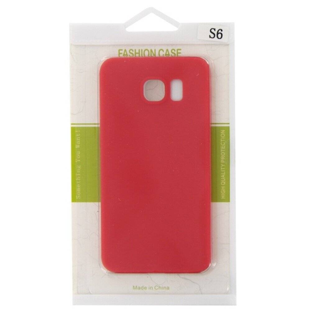 Fashion Silicone Case / Cover / Hülle für Samsung Galaxy S6 - Rot