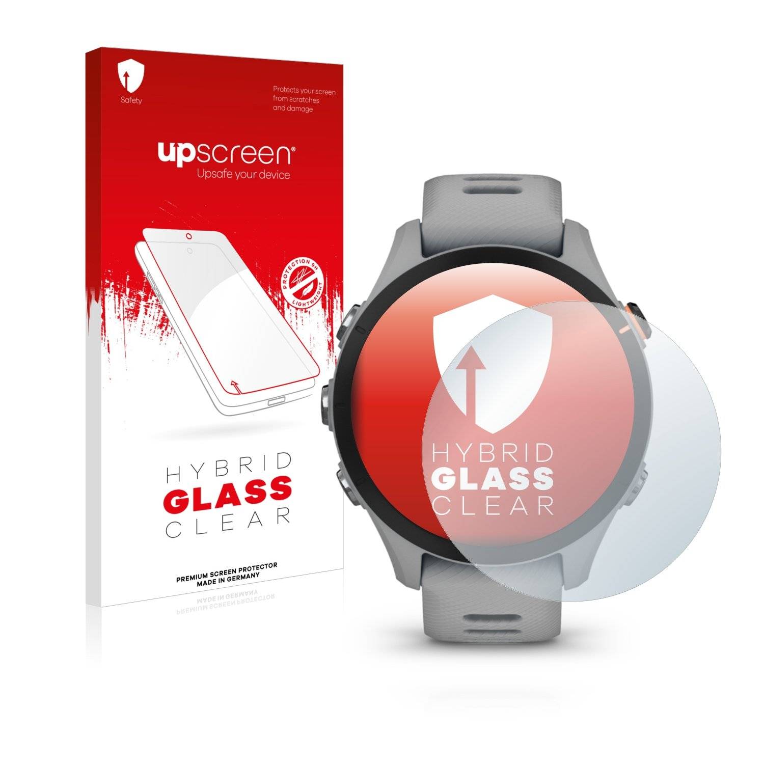 upscreen Flexible Schutz Glas Folie für Garmin Forerunner 255S Music Schutzglas 9H Hybridglas Klar