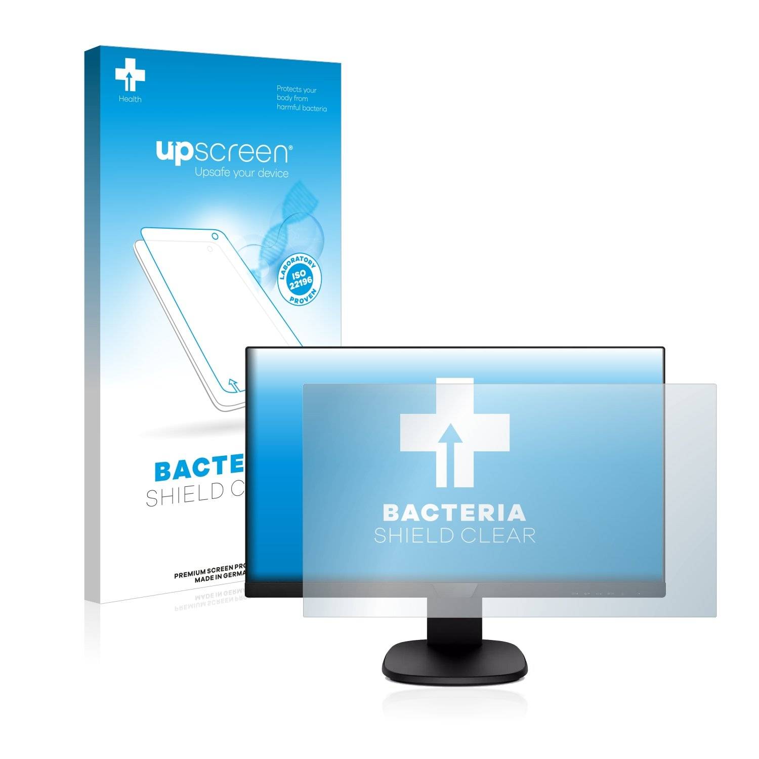 upscreen Bacteria Shield Clear Premium Antibakterielle Displayschutzfolie für Philips