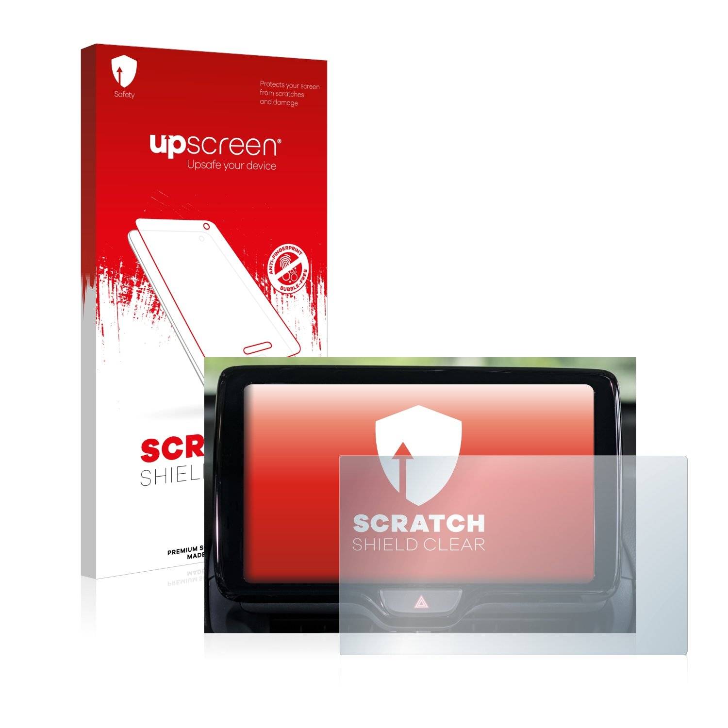 upscreen Schutzfolie für Toyota Yaris Cross 2021 Smart Connect 9" Kratzschutz Anti-Fingerprint Klar