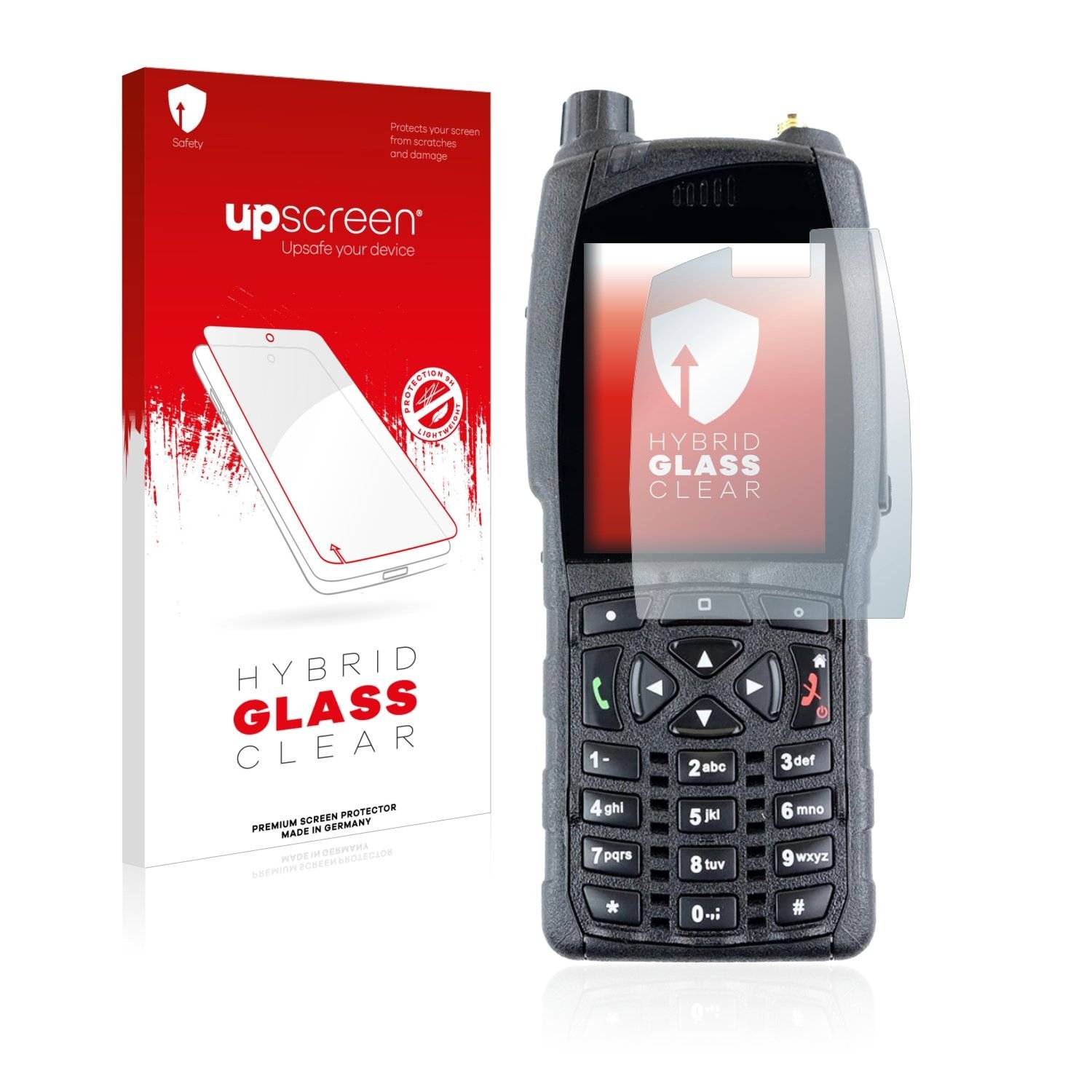 upscreen Flexible Schutz Glas Folie für Sepura SC20 Schutzglas 9H Hybridglas Klar