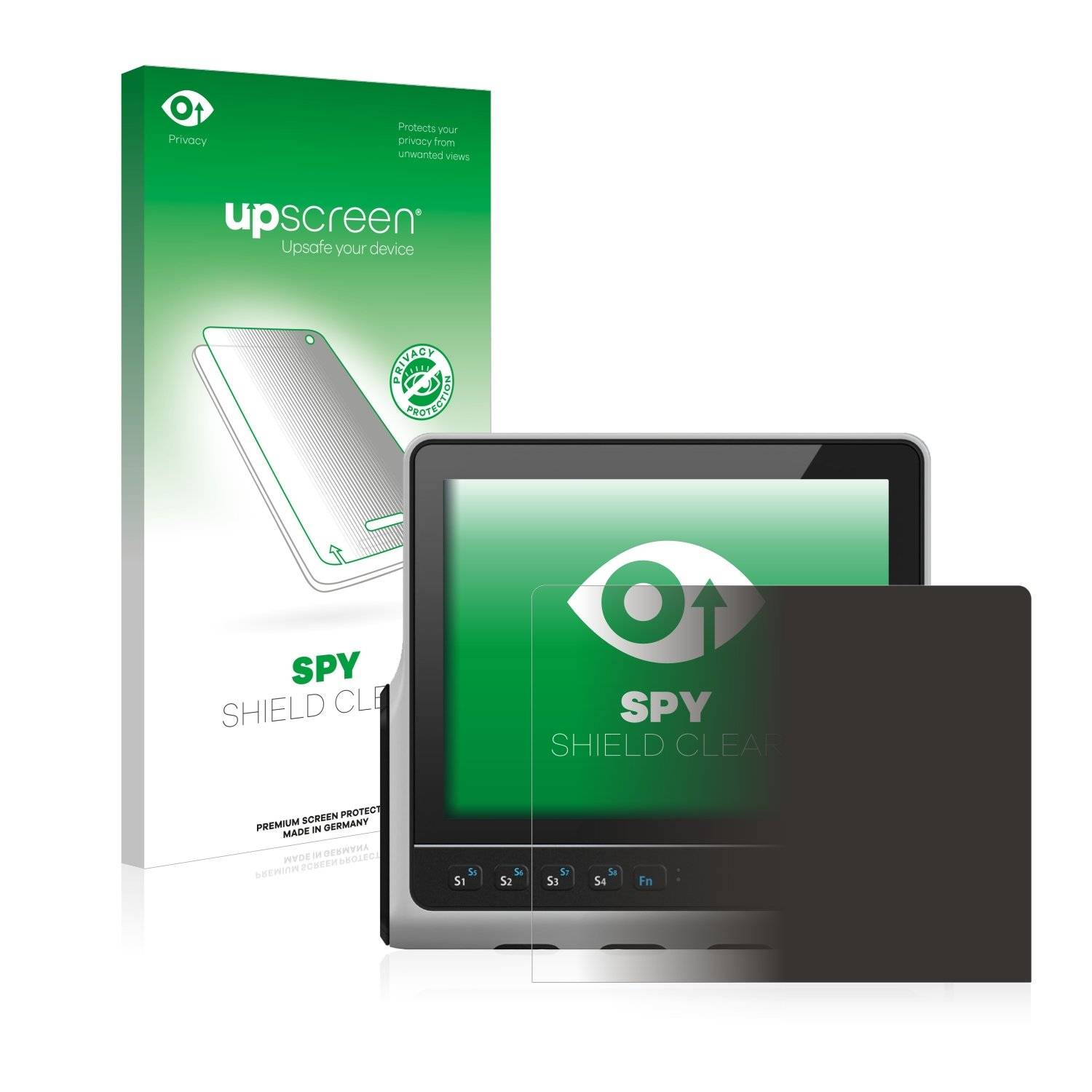 upscreen Spy Shield Clear Premium Blickschutzfolie für ads-tec
