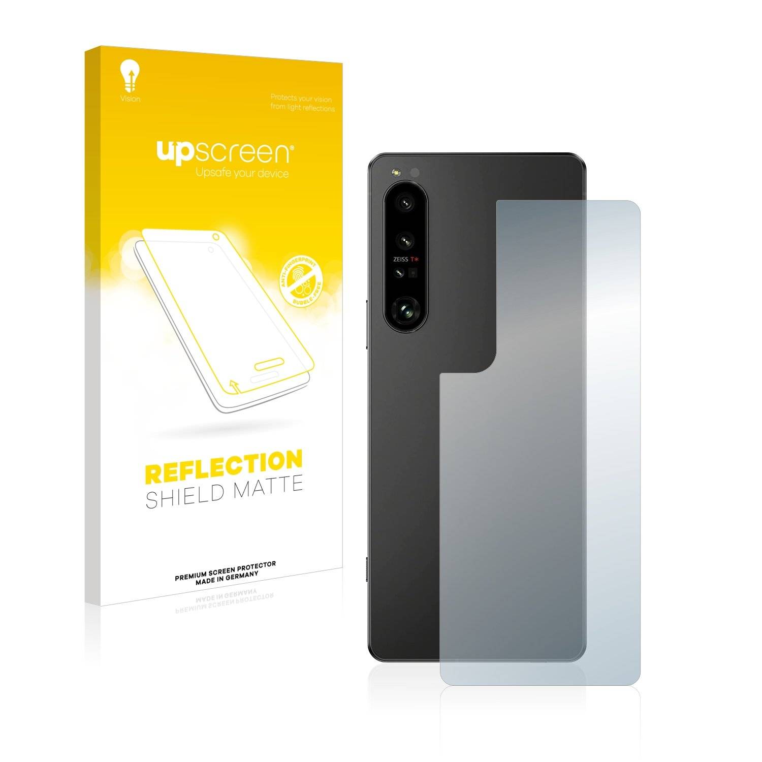upscreen Schutzfolie für Sony Xperia 1 IV (Rückseite) Folie Matt Entspiegelt Anti-Reflex