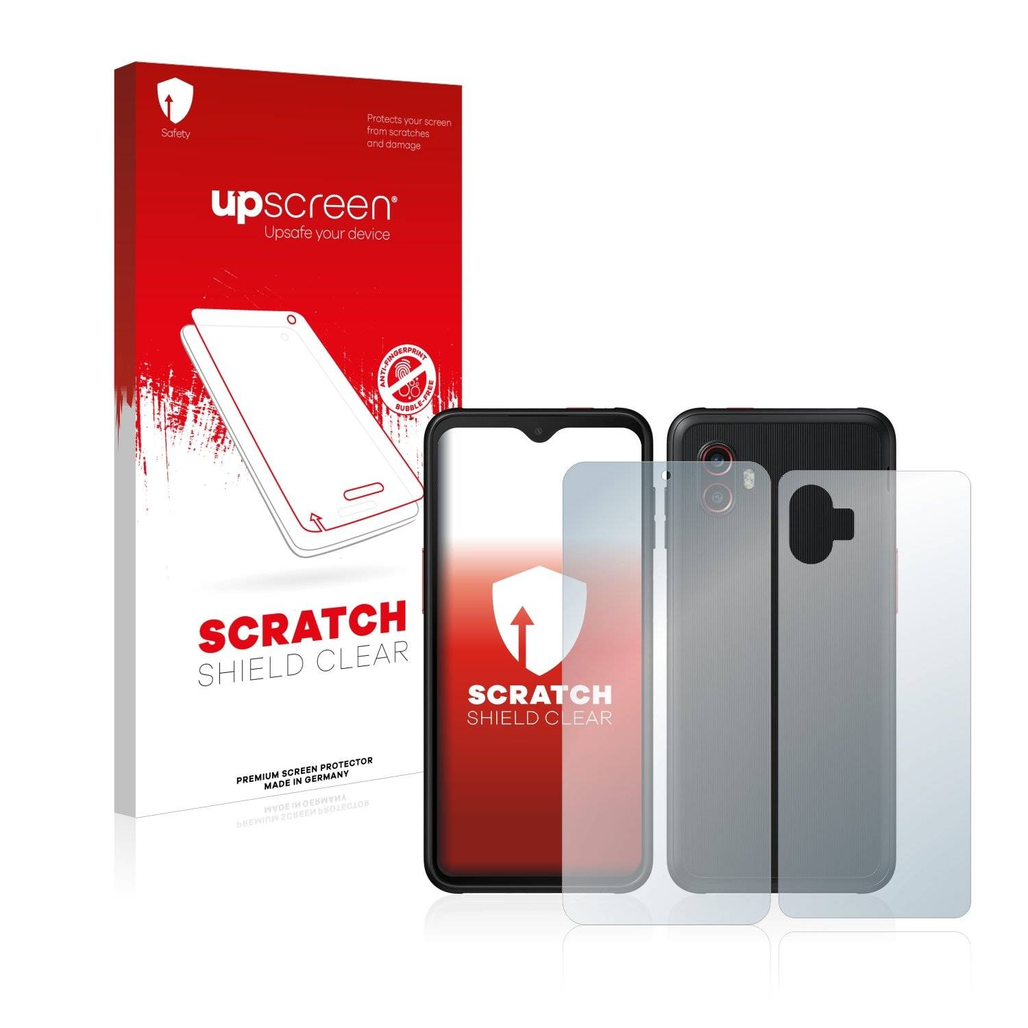 upscreen Schutzfolie für Samsung Galaxy Xcover 6 Pro (Display+Rückseite) Kratzschutz Anti-Fingerprint Klar