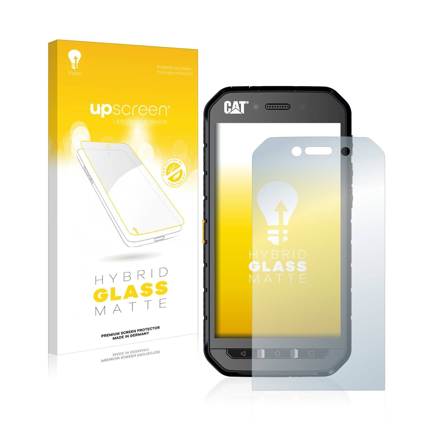 upscreen Flexible Schutz Glas Folie für Caterpillar Cat S41 Schutzglas 9H Hybridglas Matt Entspiegelt