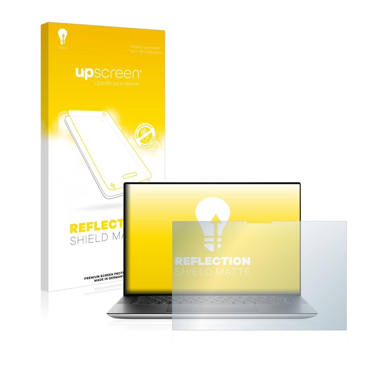 upscreen Schutzfolie für Dell XPS 15 9510 Touch Folie Matt Entspiegelt Anti-Reflex