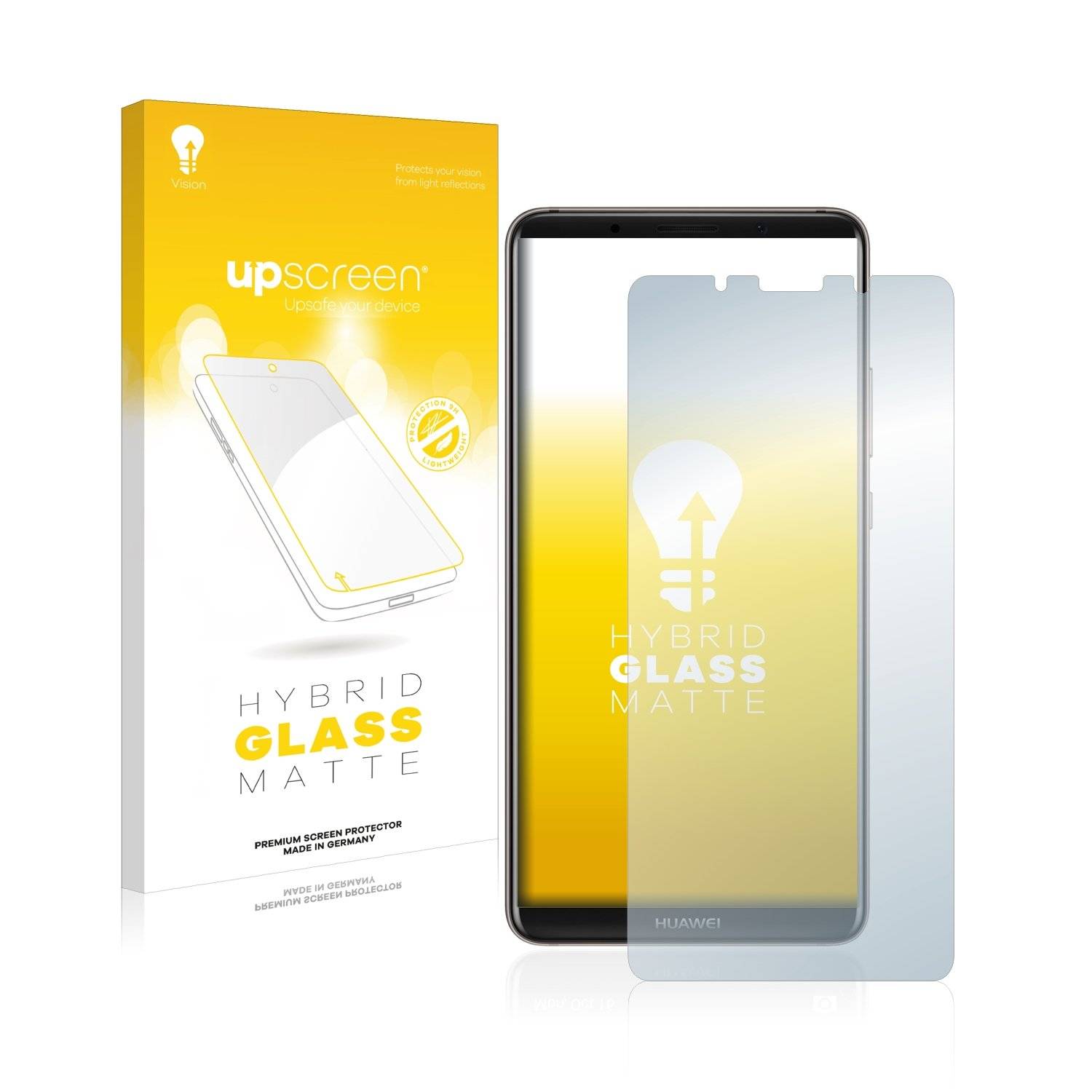 upscreen Hybrid Glas Matt Panzer-Folie für Huawei Mate 10 Pro