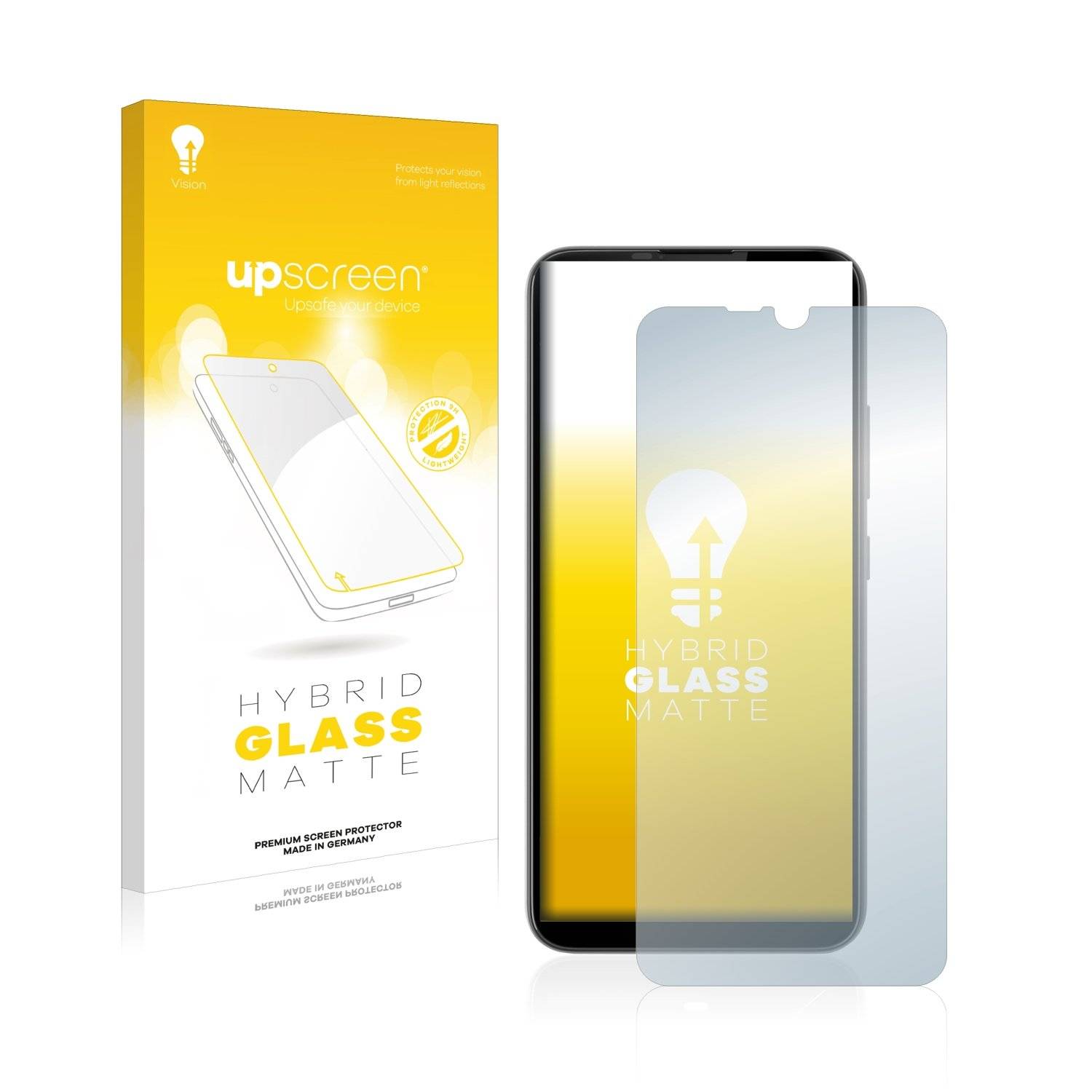 upscreen Flexible Panzerglasfolie für Gigaset GS190 Schutzglas 9H Hybridglas Matt Entspiegelt