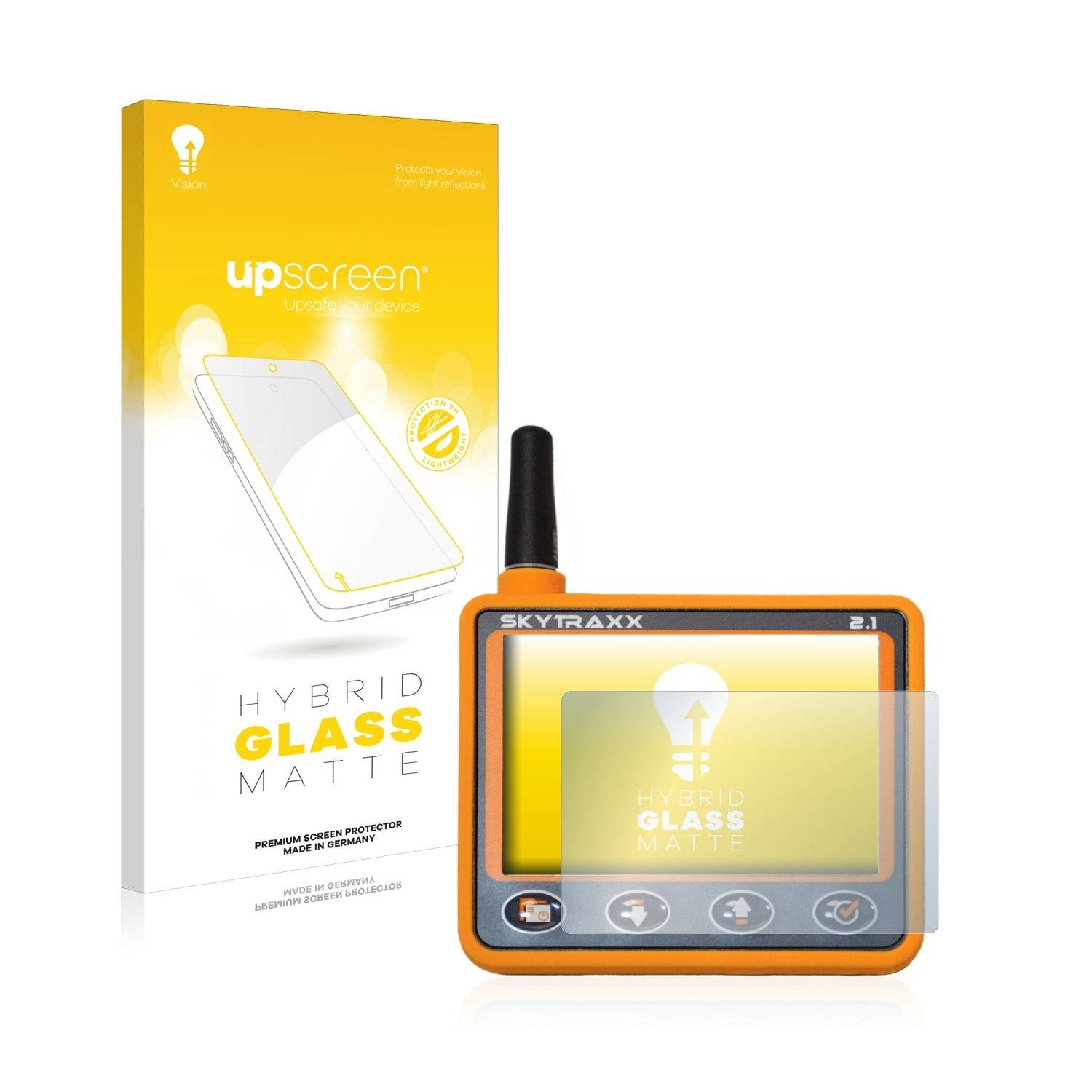 upscreen Flexible Schutz Glas Folie für Skytraxx 2.1 Vario Schutzglas 9H Hybridglas Matt Entspiegelt